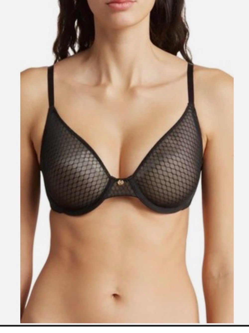 Natori Black Underwire Bra Unlined 34DD
